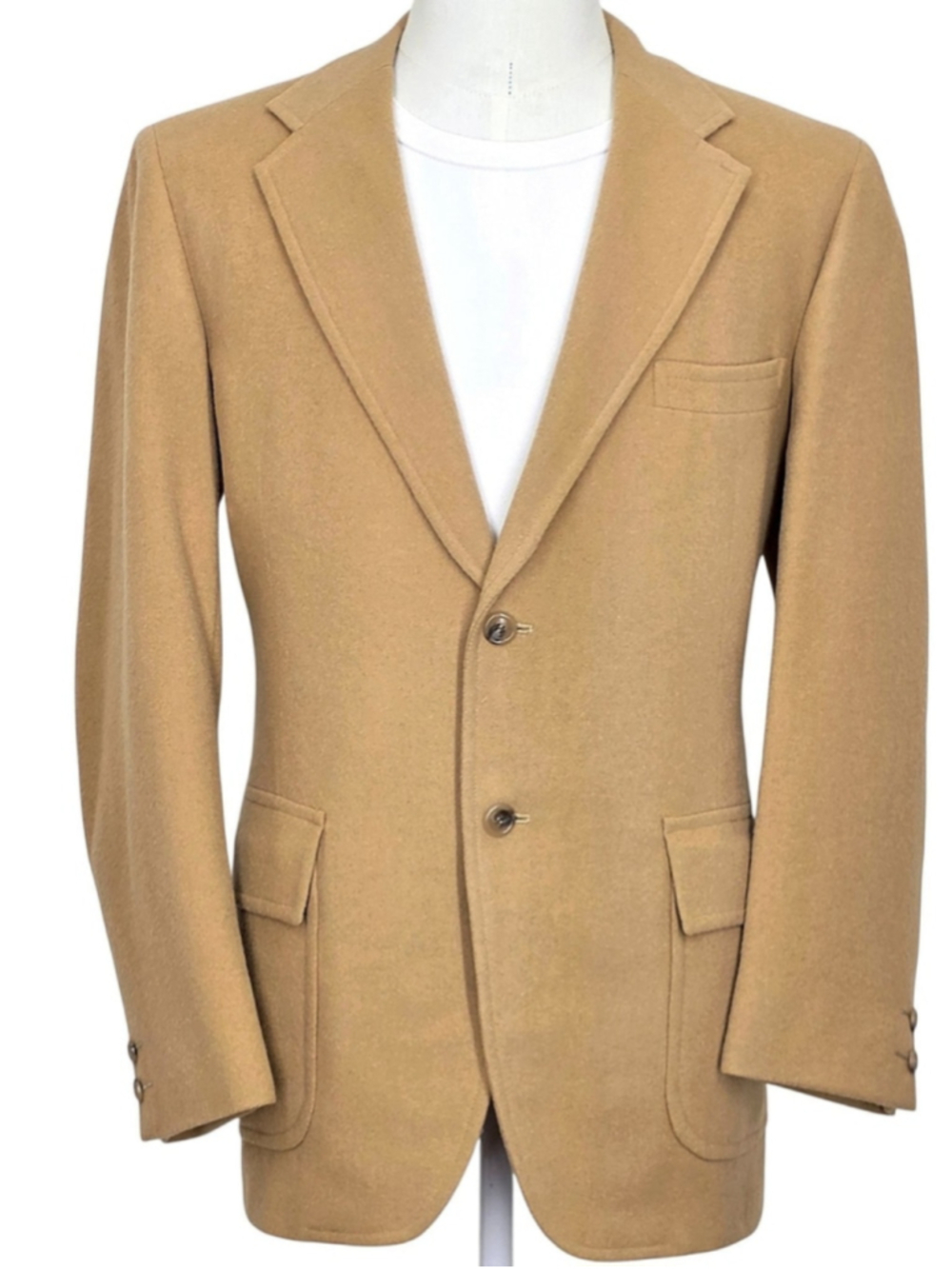 Brooks Brothers Mens 41R Brooksgate Sport Coat Vintage 1979 Special Order Tan